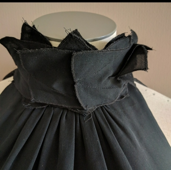 Robert Rodriguez Black Silk Top High Neck - Picture 1 of 7